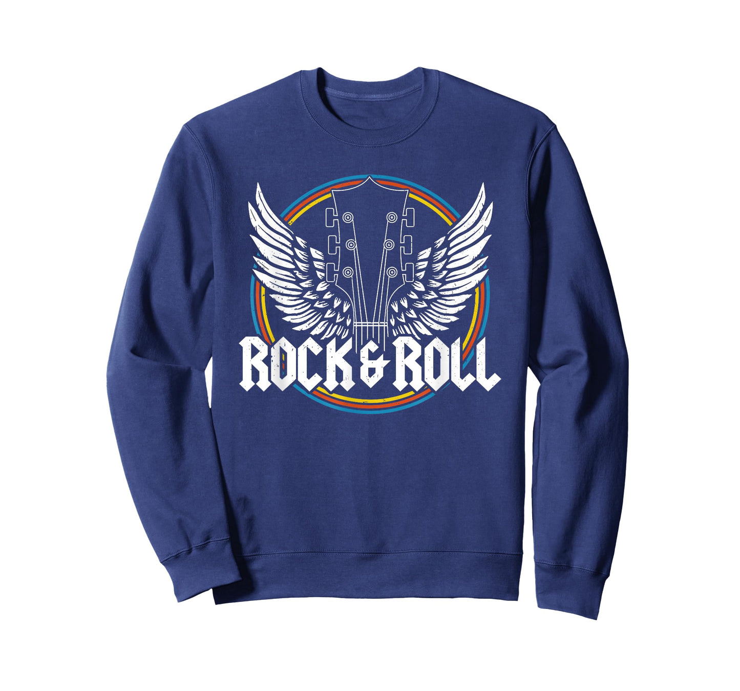 Retro Vintage Rock & Roll Guitar Wings Music Concert Band T-Shirt