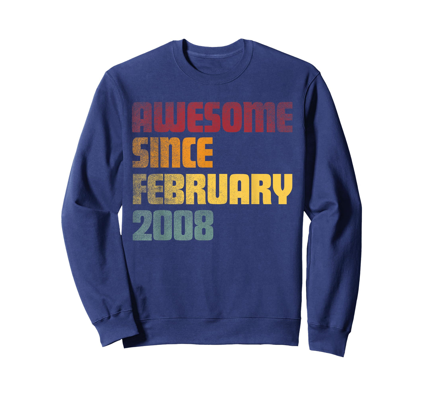 Awesome Since February 2008 18th Birthday - Vintage T-Shirt