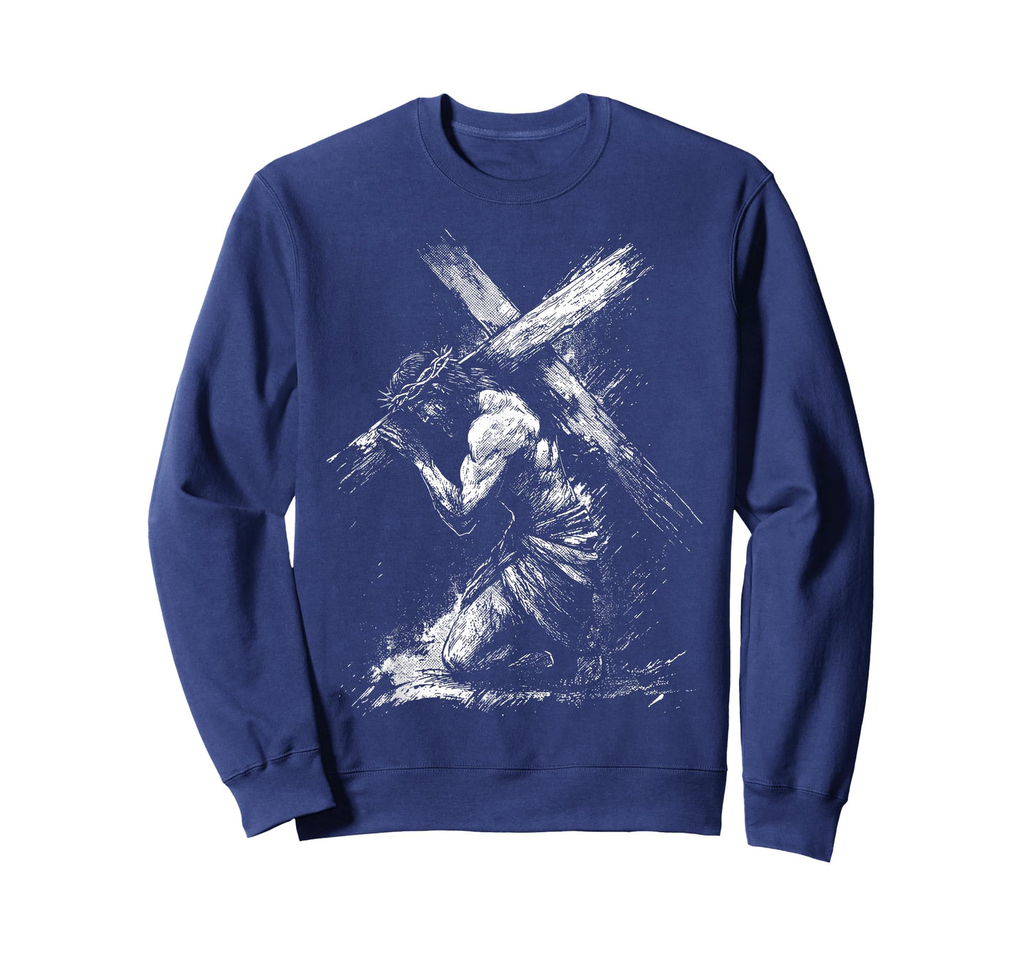 Jesus Carrying Cross Religious Christian Jesus Easter T-Shirt