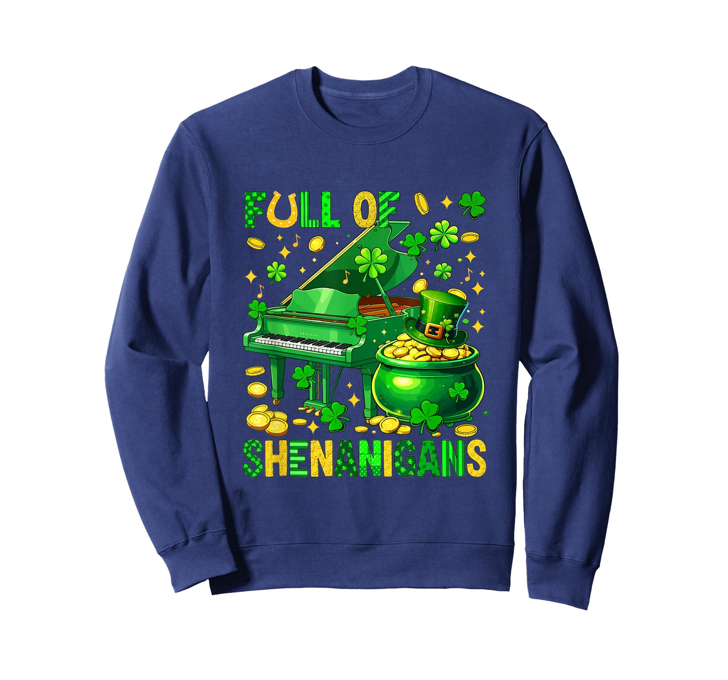 Full of Shenanigans St. Patrick's Day Piano Instrument T-Shirt