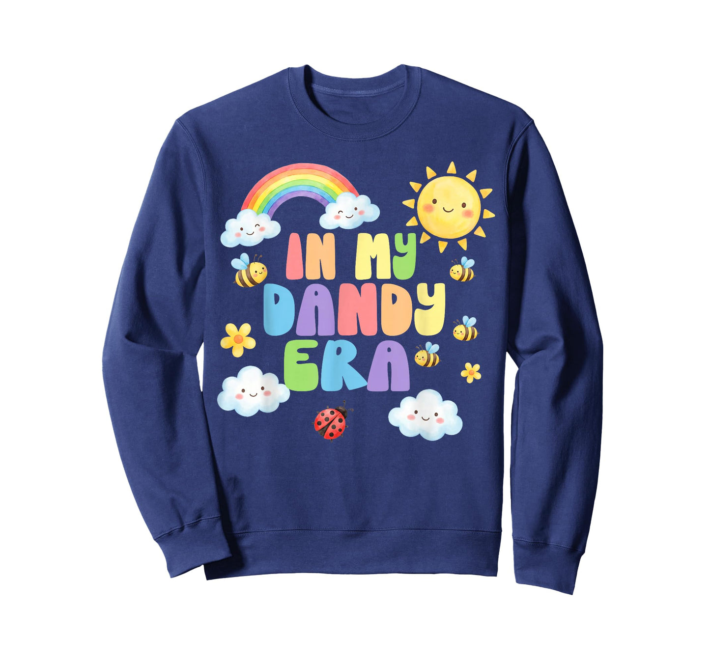 in My Dandy Era Funny Kids Cute Rainbow Teacher Kid Costume T-Shirt