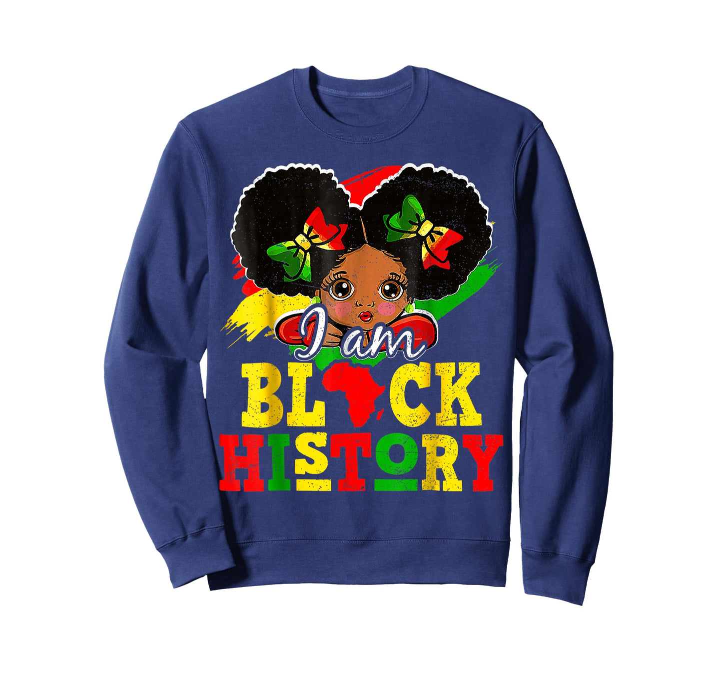 I Am Black History Month African American for Girls Kids T-Shirt