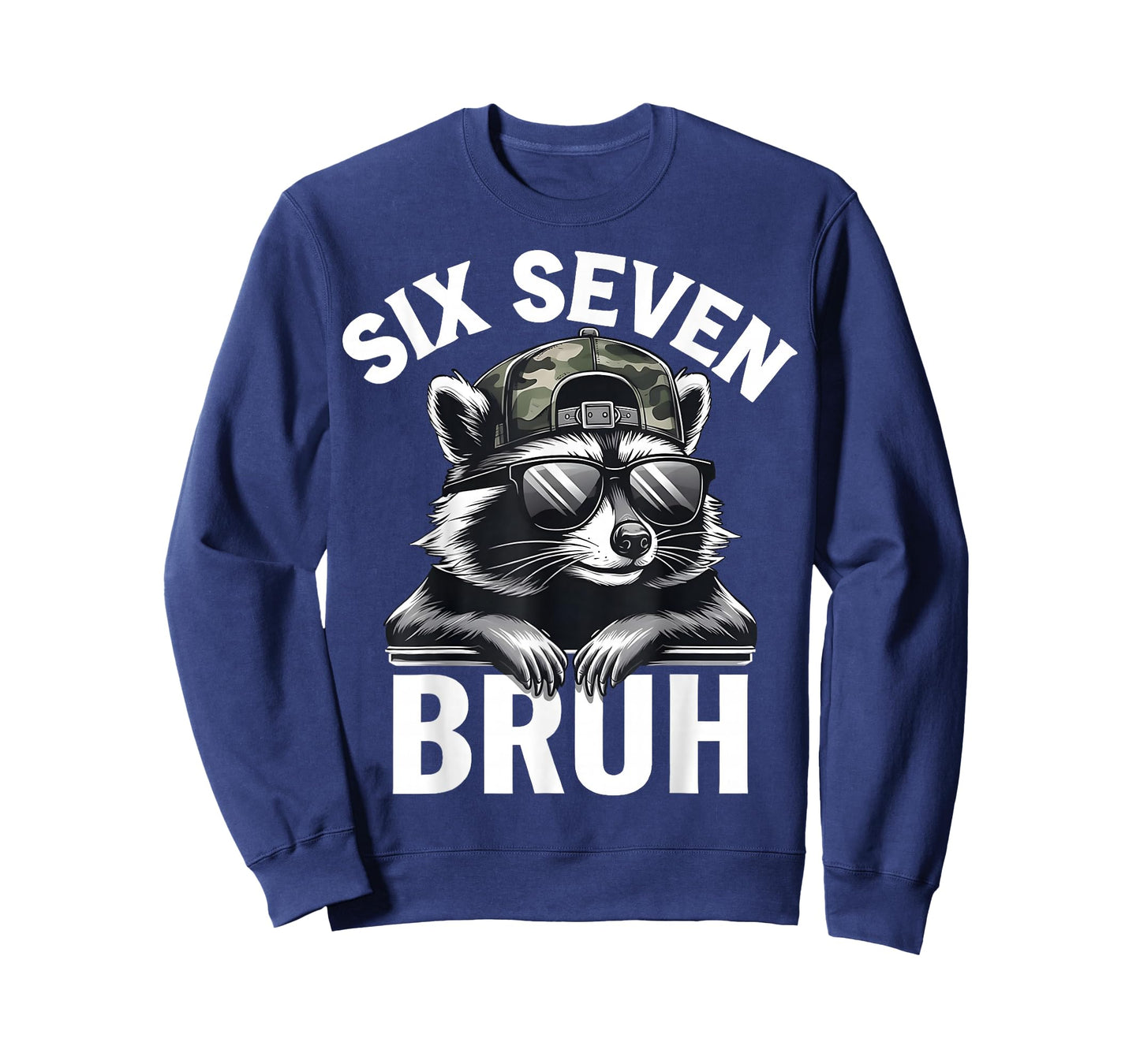 Six Seven 6 7 Raccoon Graphic Funny Gift for Men Kids Boys T-Shirt