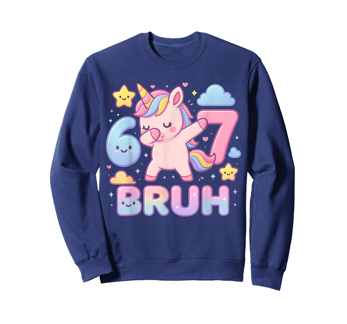 67 Unicorn for Girls Six Seven Bruh Meme Brainrot Funny Boys T-Shirt