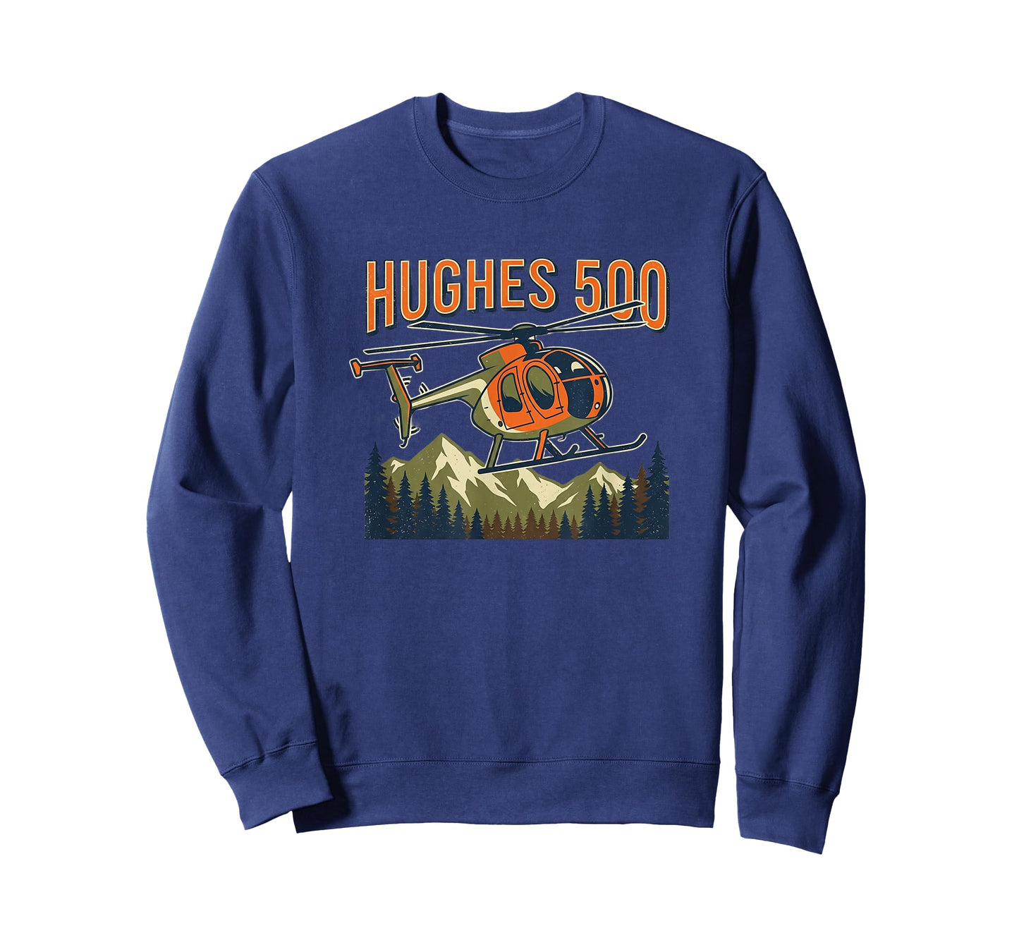 MD 500 Helicopter Pilot Hughes 500 Chopper Vintage T-Shirt