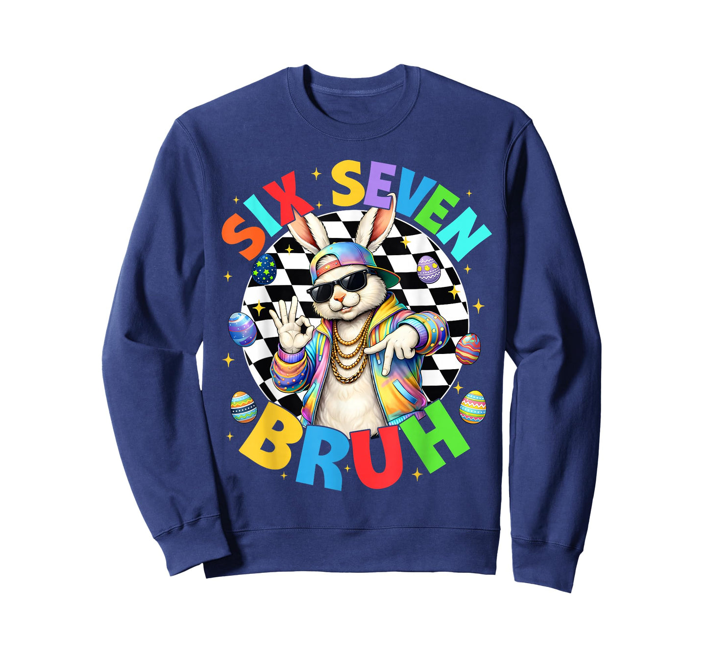 Bruh Cool Rabbit Hip Hop Bunny Easter Men Boy Kid T-Shirt