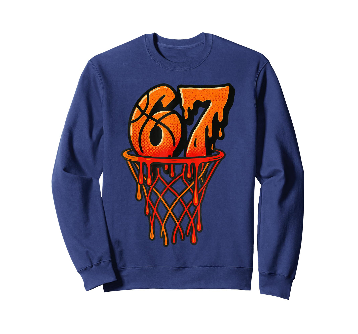 Gen Alpha Slang Kids 67 Basketball Ice Cream Drip Six Seven T-Shirt