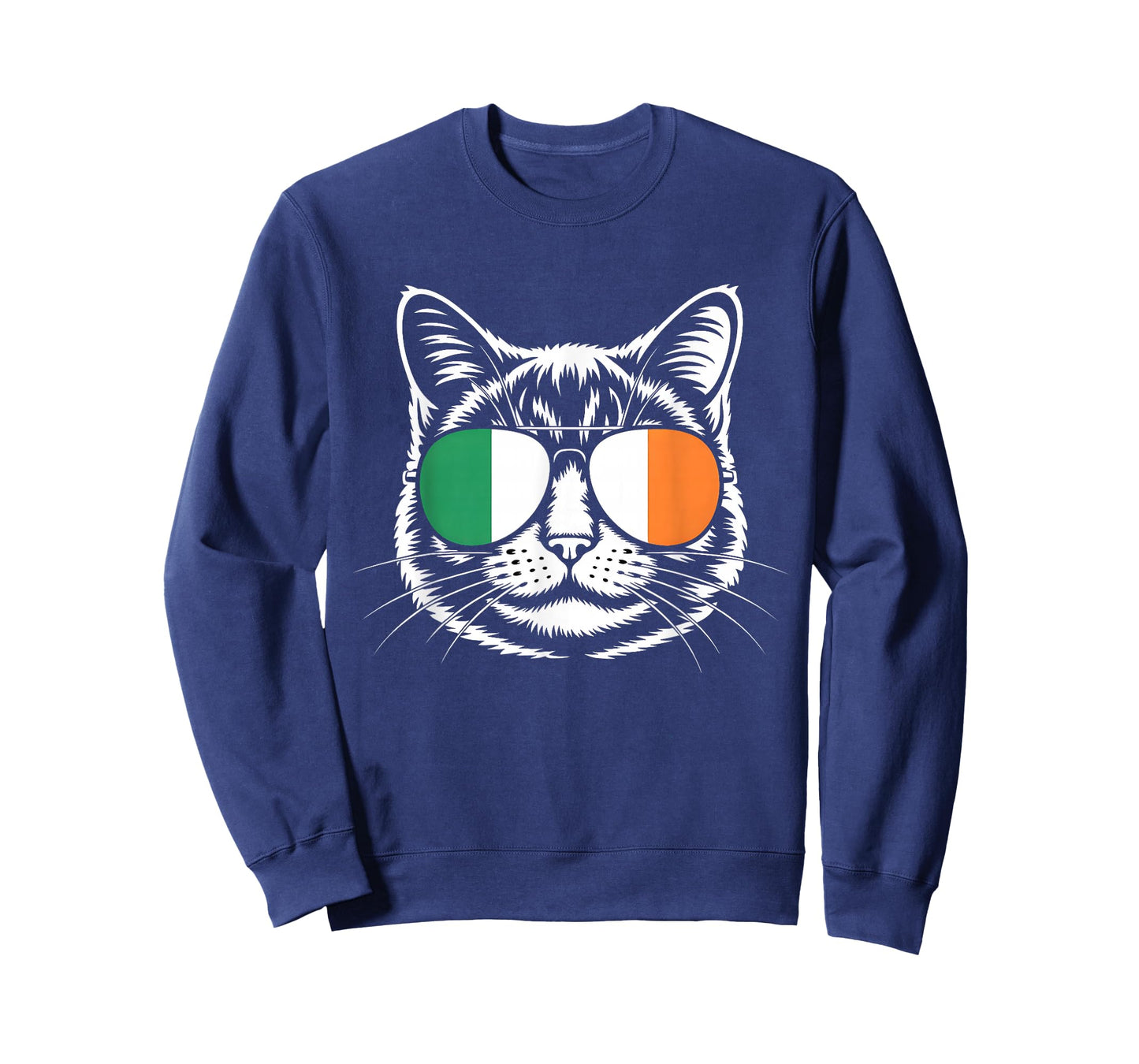 St. Patrick's Day T Shirt Cat Irish Flag Ireland Cat Lover T-Shirt