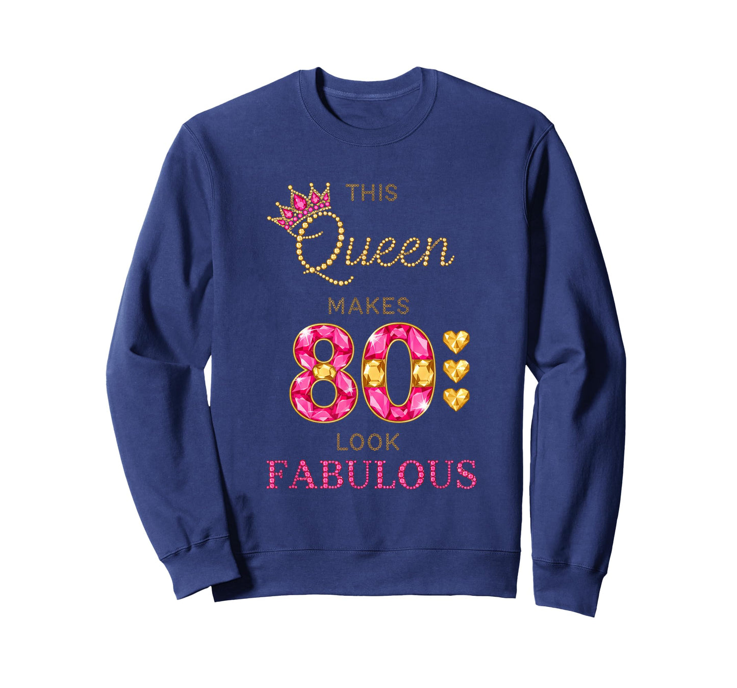 Birthday This Queen Makes 80 Look Fabulous, 80th Birthday T-Shirt