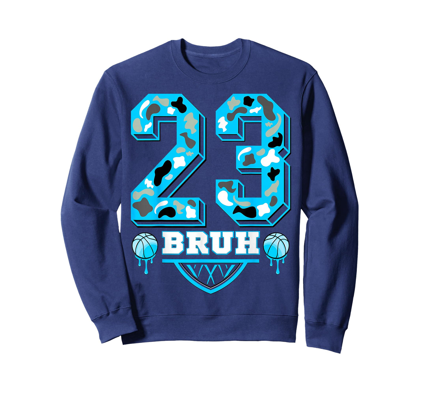 23 Bruh Camo Gamma Blue Matching T-Shirt