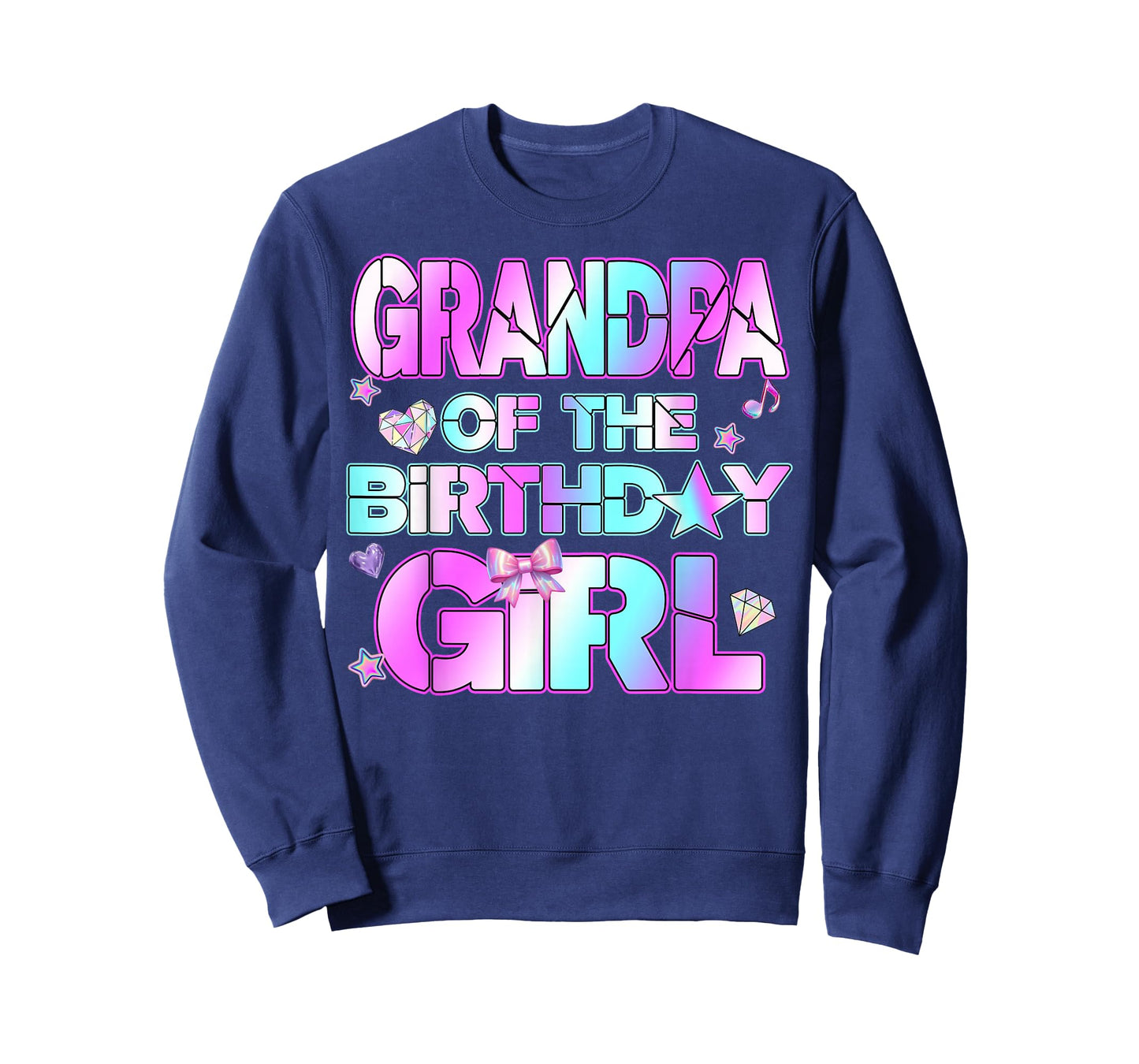 Grandpa The Birthday Girl Kpop Family Birthday Party Girls T-Shirt