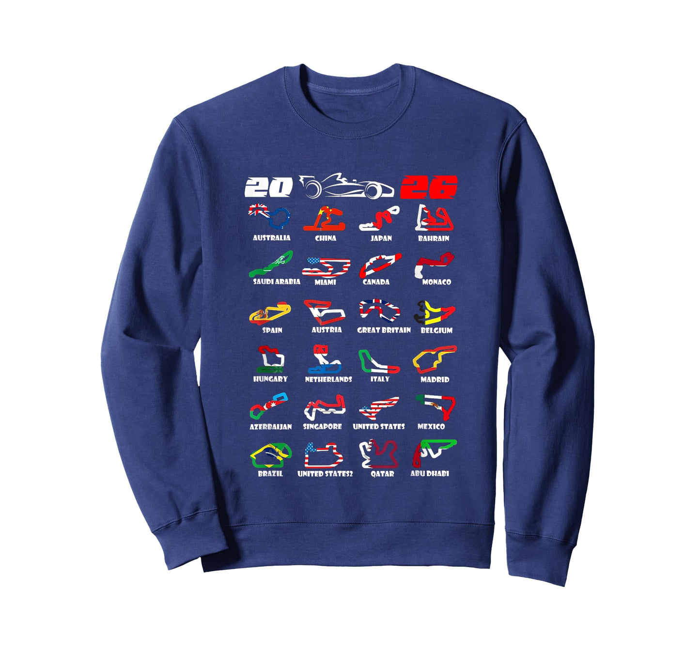 Race Car Enthusiast Motorsport Racing Fan World Flags T-Shirt