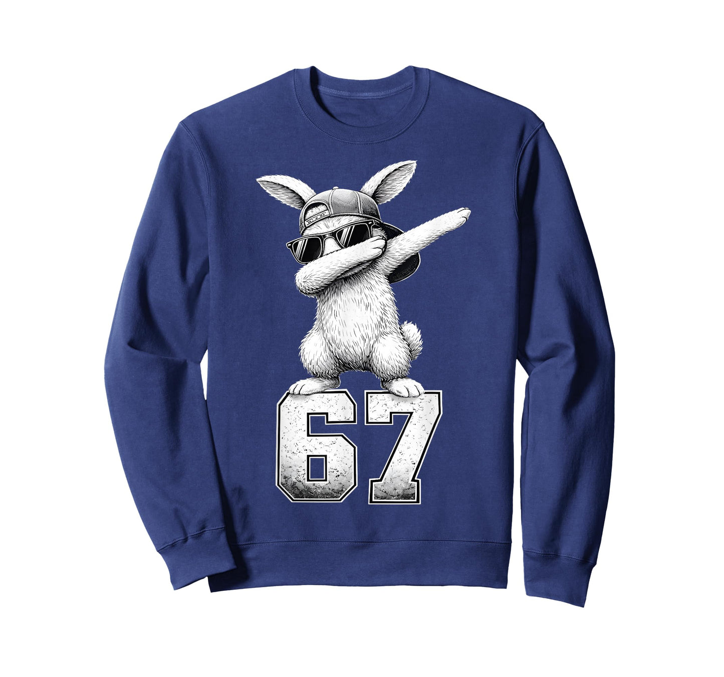 Retro Funny Rabbit Bunny Hip Hop Easter Men Boy Toddler Kid T-Shirt