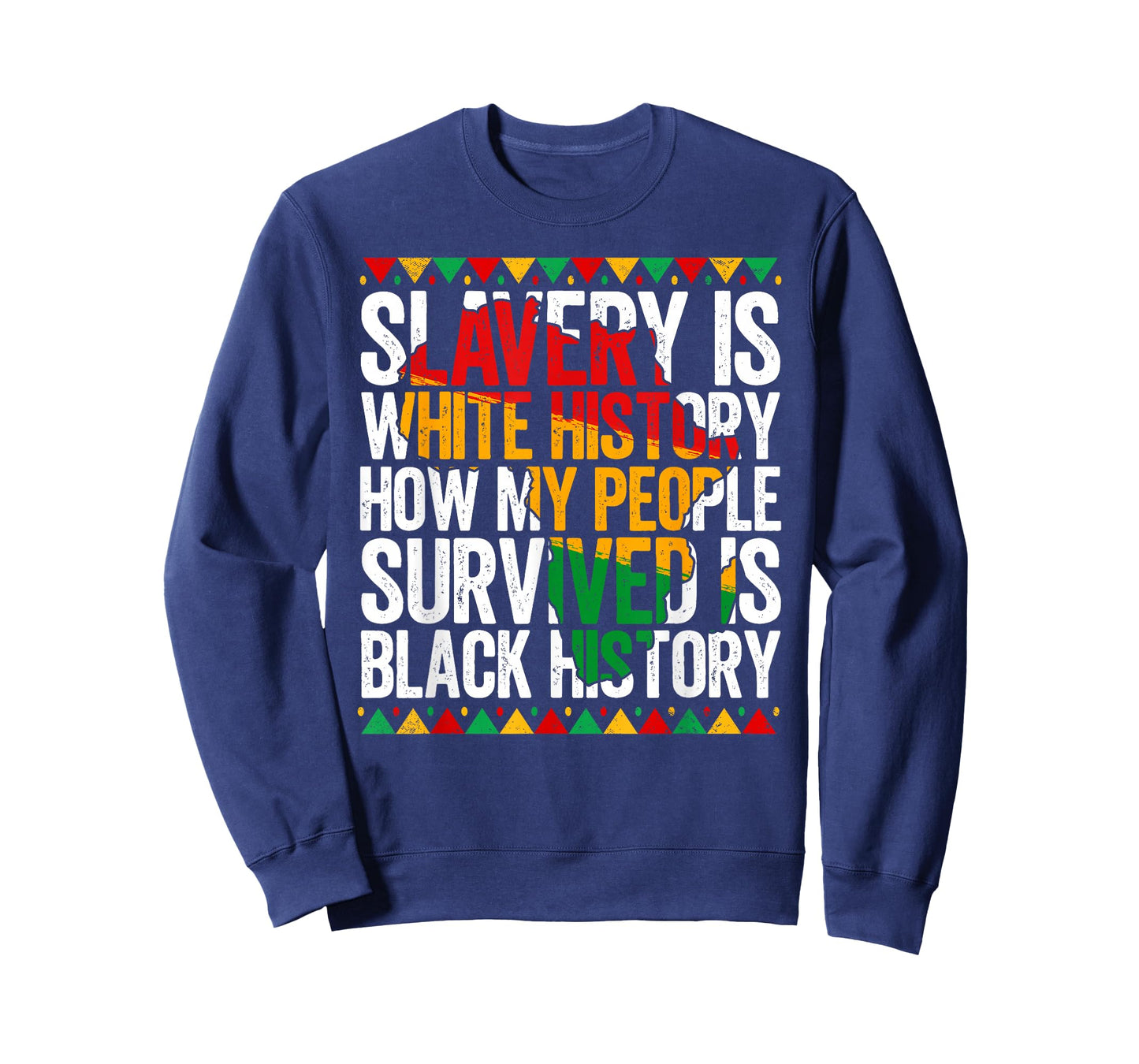 Slavery is White History for Women & Men Black History Month T-Shirt