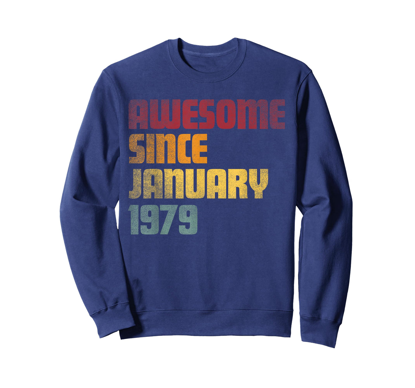 Awesome Since January 1979 47th Birthday - Vintage T-Shirt