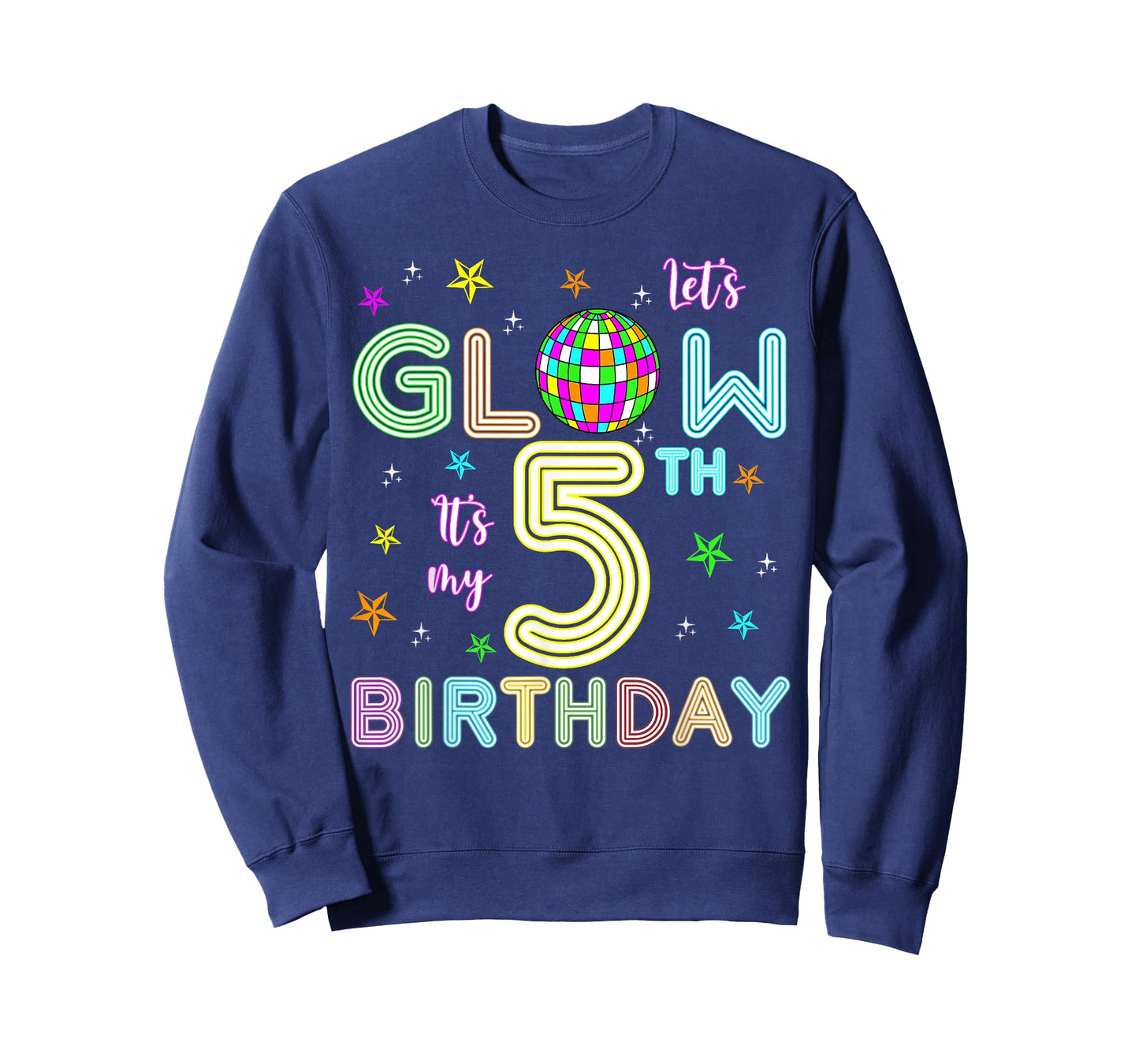 It's My 5th Birthday Glowing 80s 5 Year Old T-Shirt