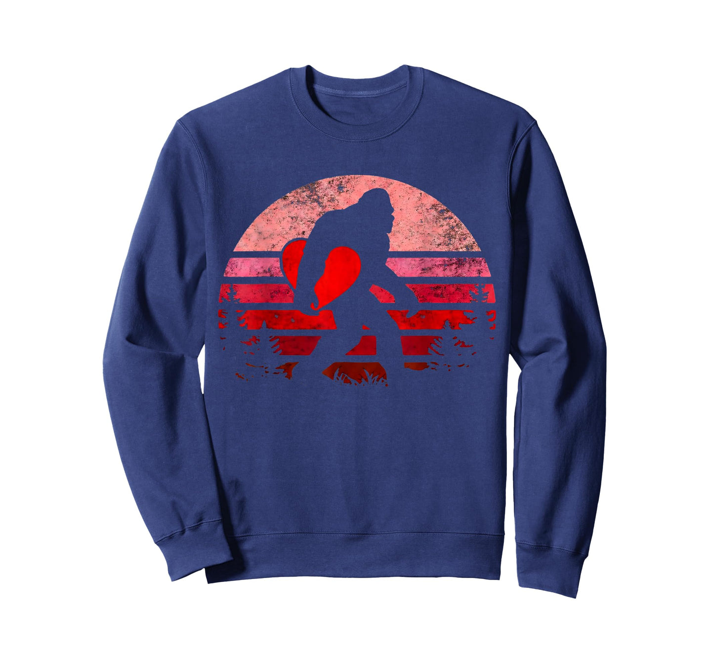 Bigfoot Heart Valentine's Day Boys Girls Kids Love Sasquatch T-Shirt
