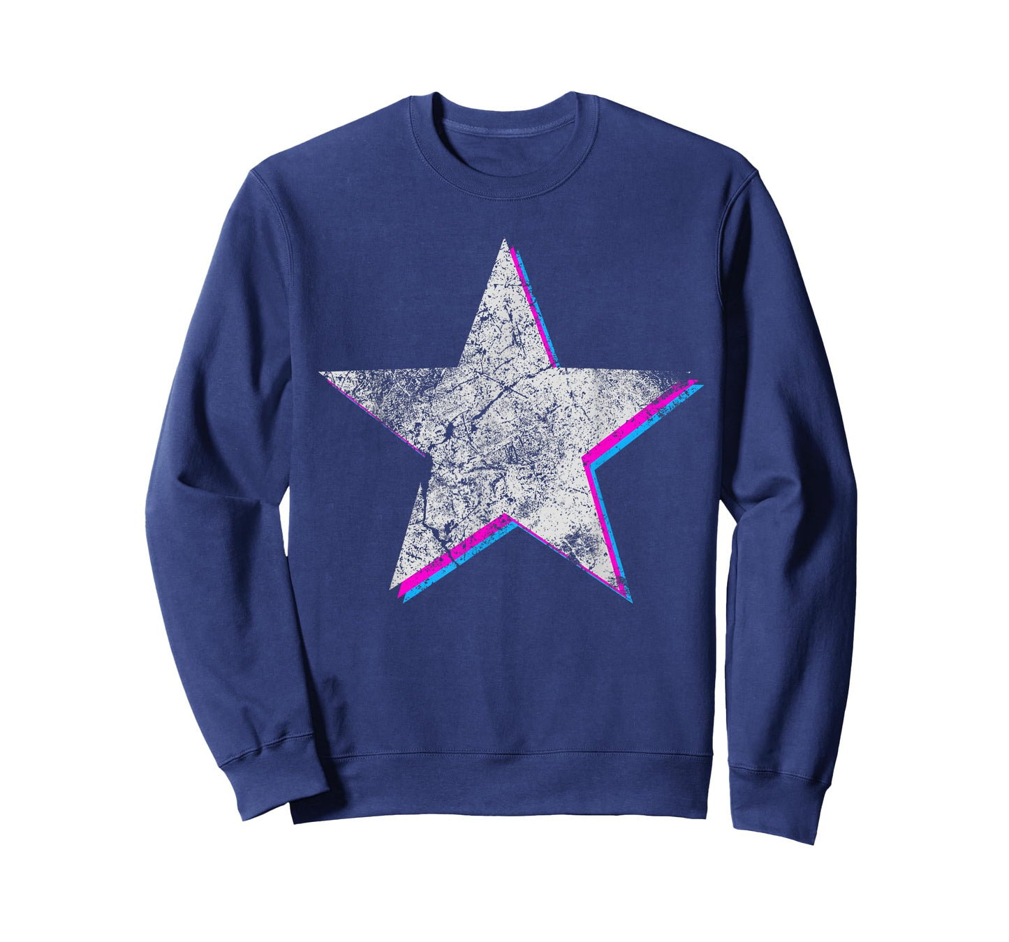 Vintage White Retro Star T-Shirt