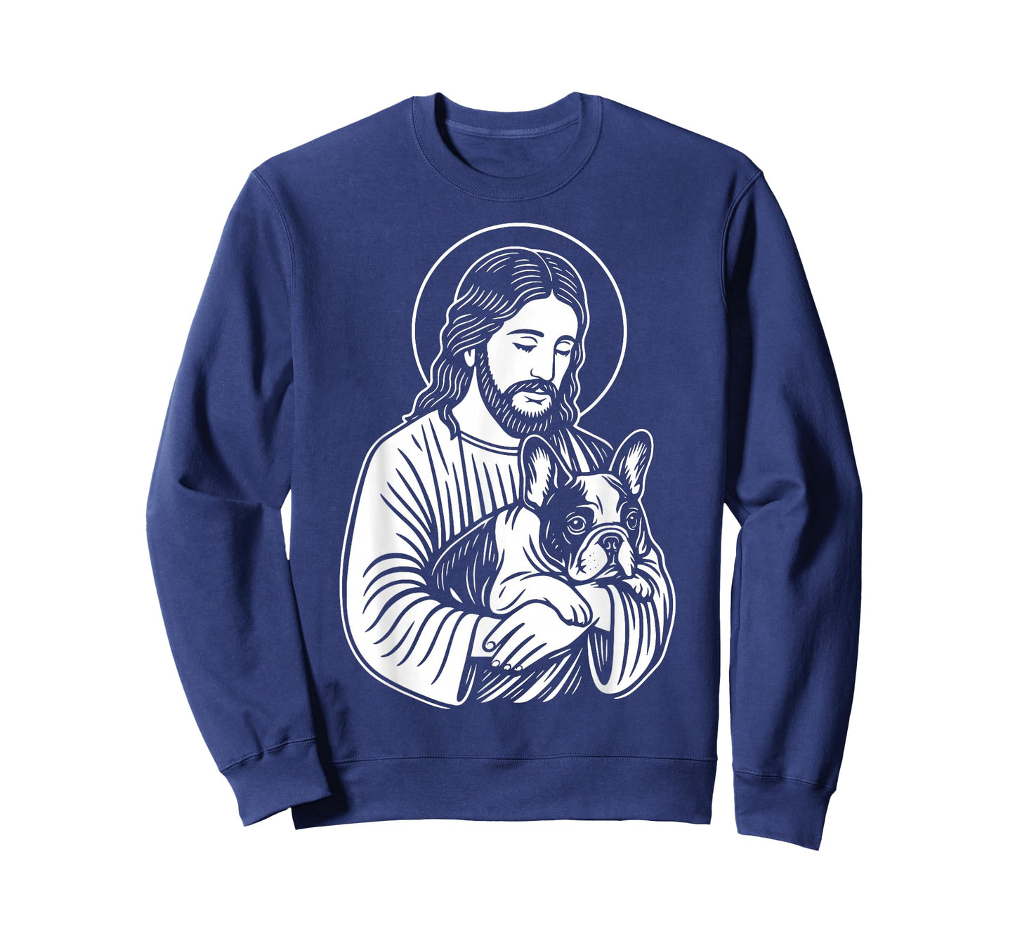Jesus Holding French Bulldog T-Shirt