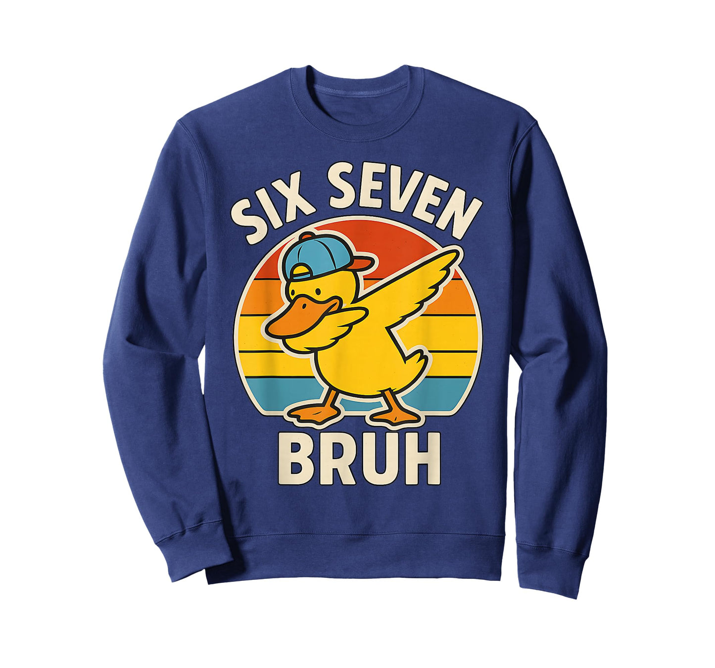 67 Meme 6 7 Bruh Duck Dabbing Six Seven Bruh Funny T-Shirt