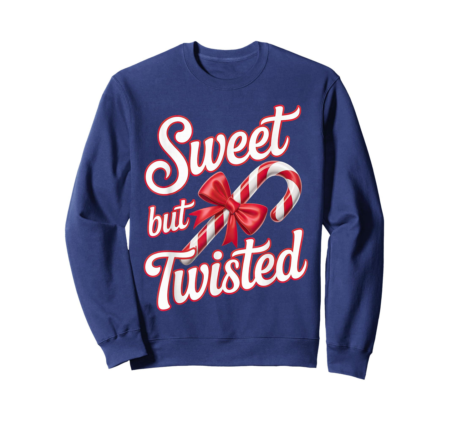 Sweet But Twisted Candy Cane Funny Christmas T-Shirt