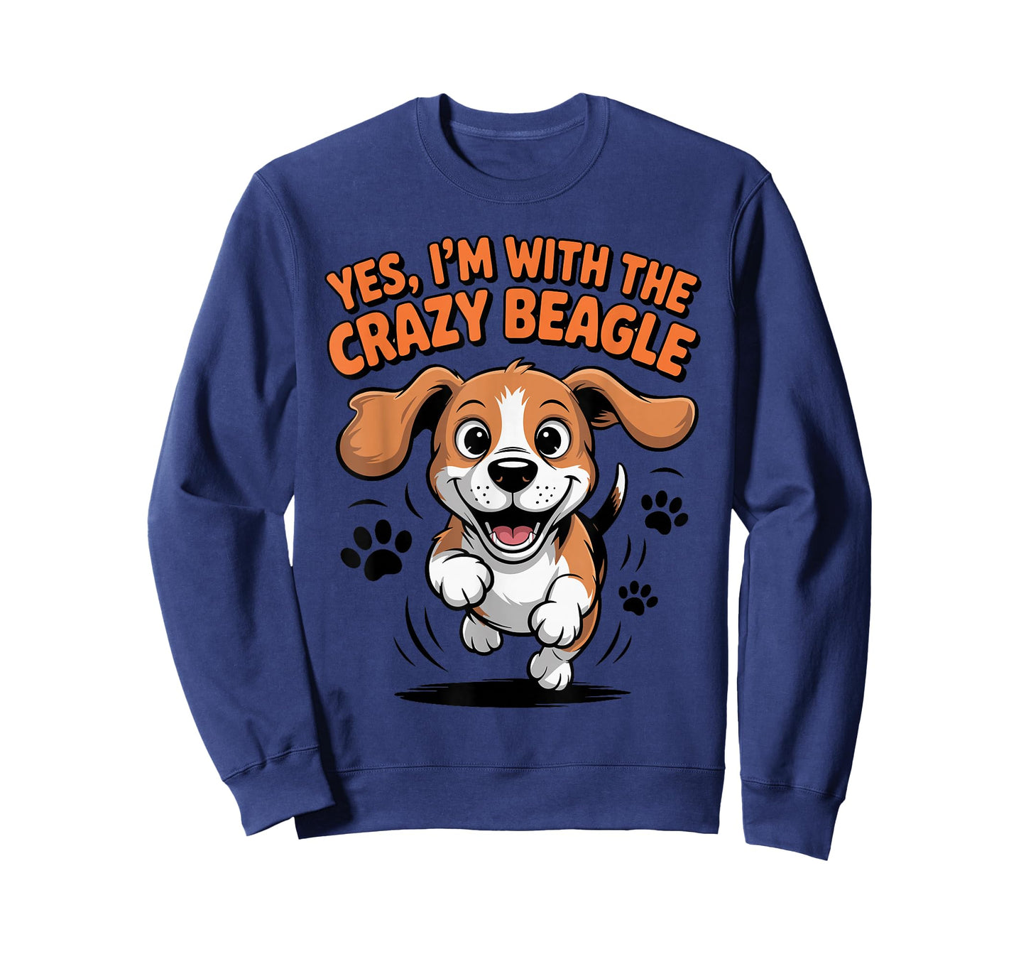 Funny Cute Pet Dog Breed Puppy Yes I'm with The Crazy Beagle T-Shirt