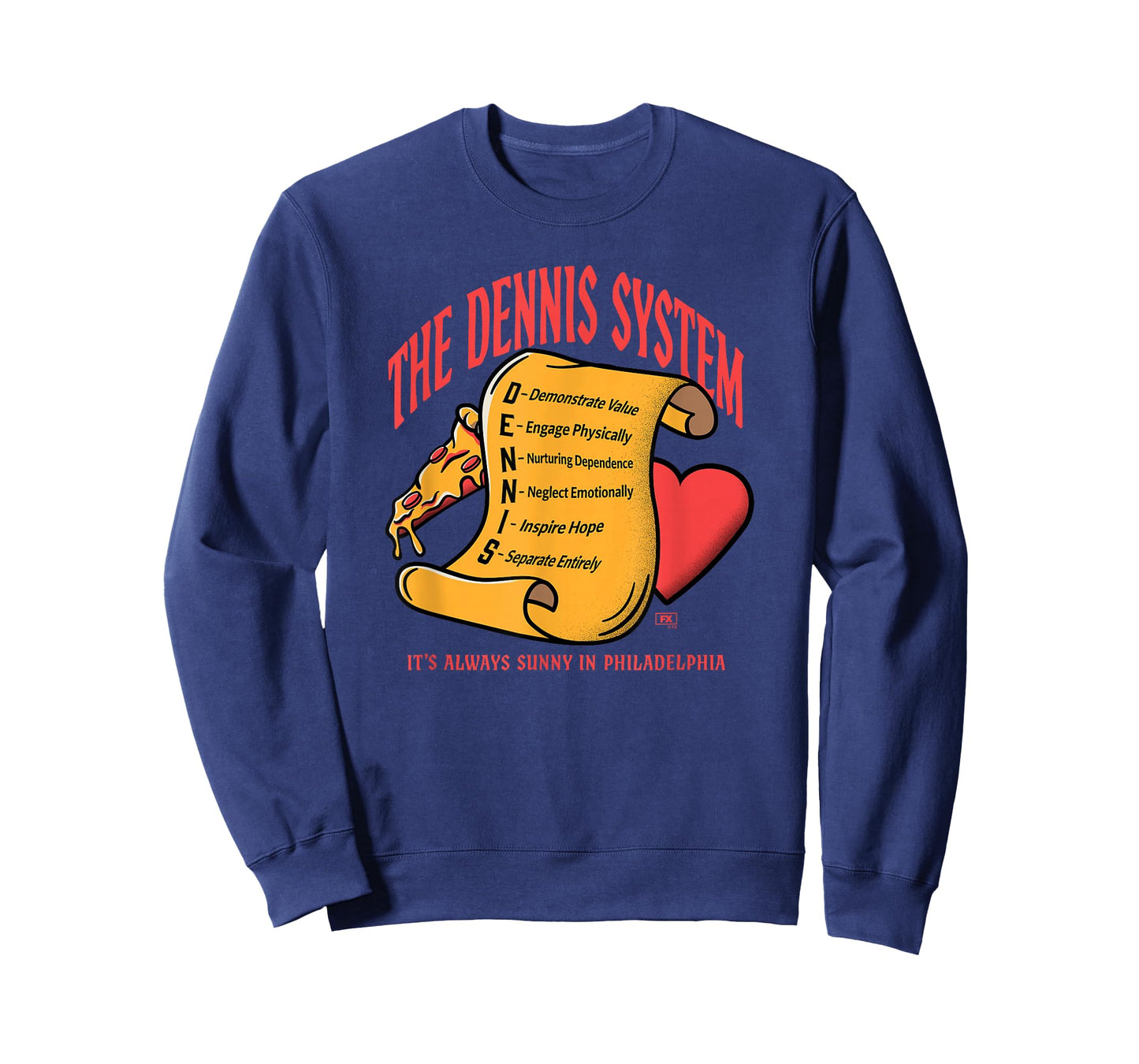 It's Always Sunny The Dennis System Scroll Funny TV Show T-Shirt
