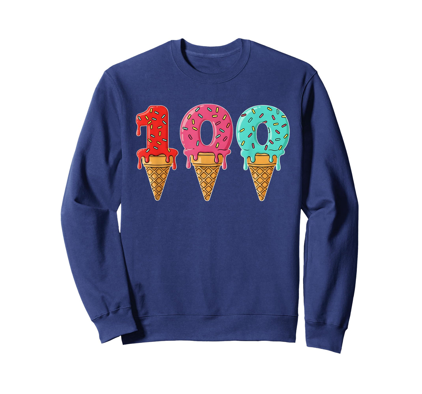 100 Days of School Ice Cream Cone 100th Day of School T-Shirt