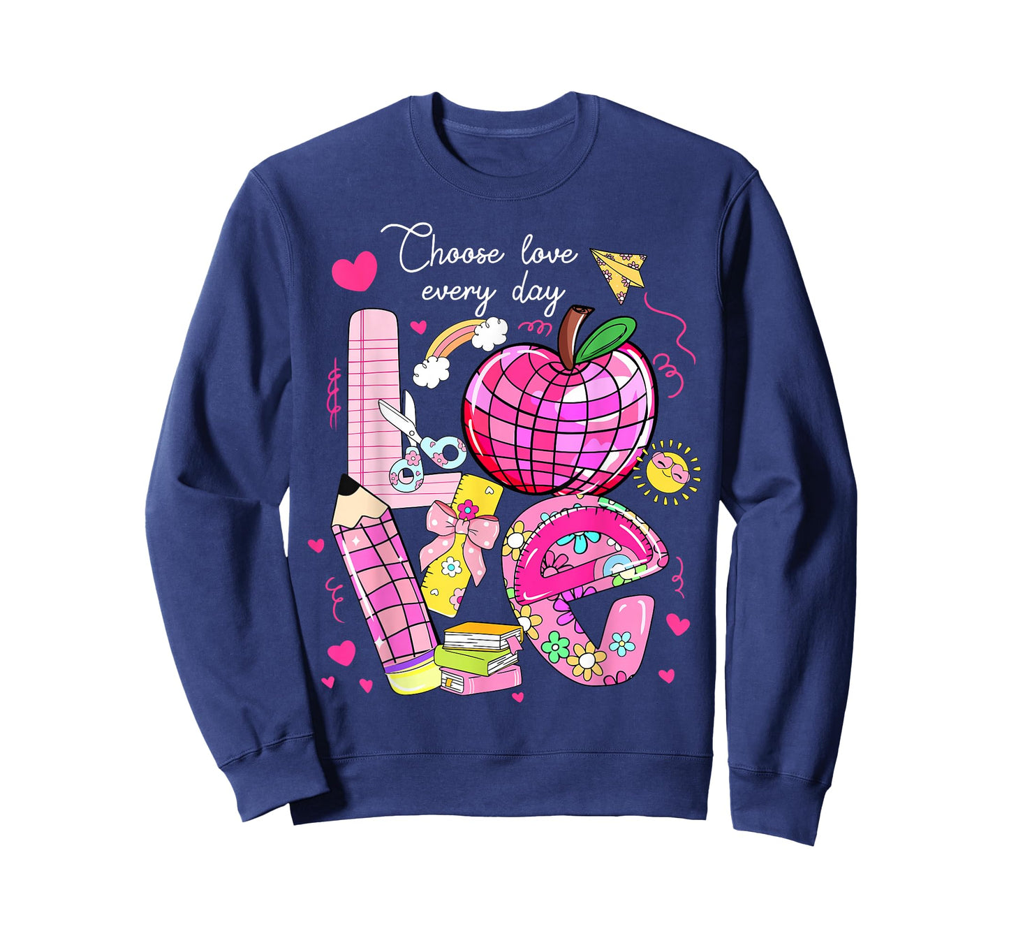 Love Valentines Day for Women Teacher Girls Mom Valentine T-Shirt