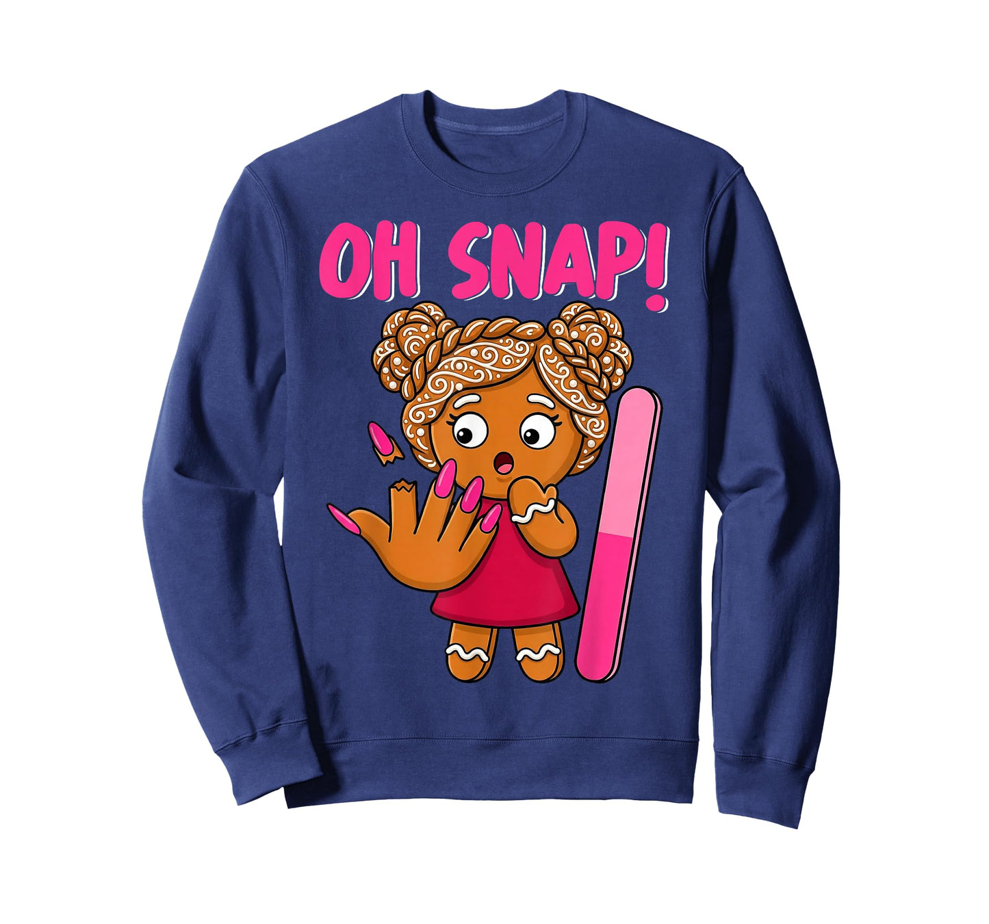 Christmas Oh Snap Broken Nail Funny Gingerbread Xmas T-Shirt