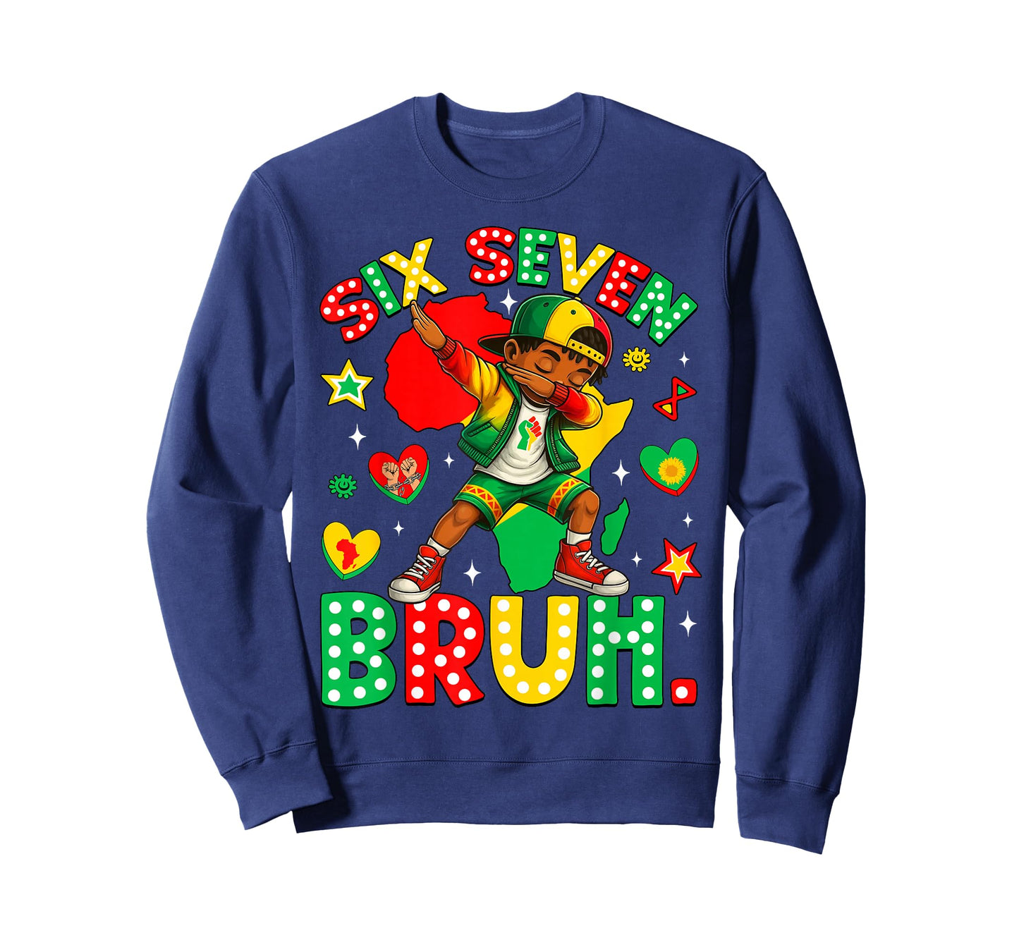 Six Seven Bruh 67 Black History African American Dabbing Boy T-Shirt