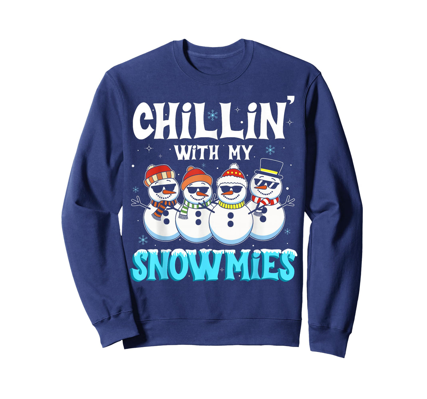Chillin with My Snowmie Women Christmas Snowman Teacher Snow T-Shirt