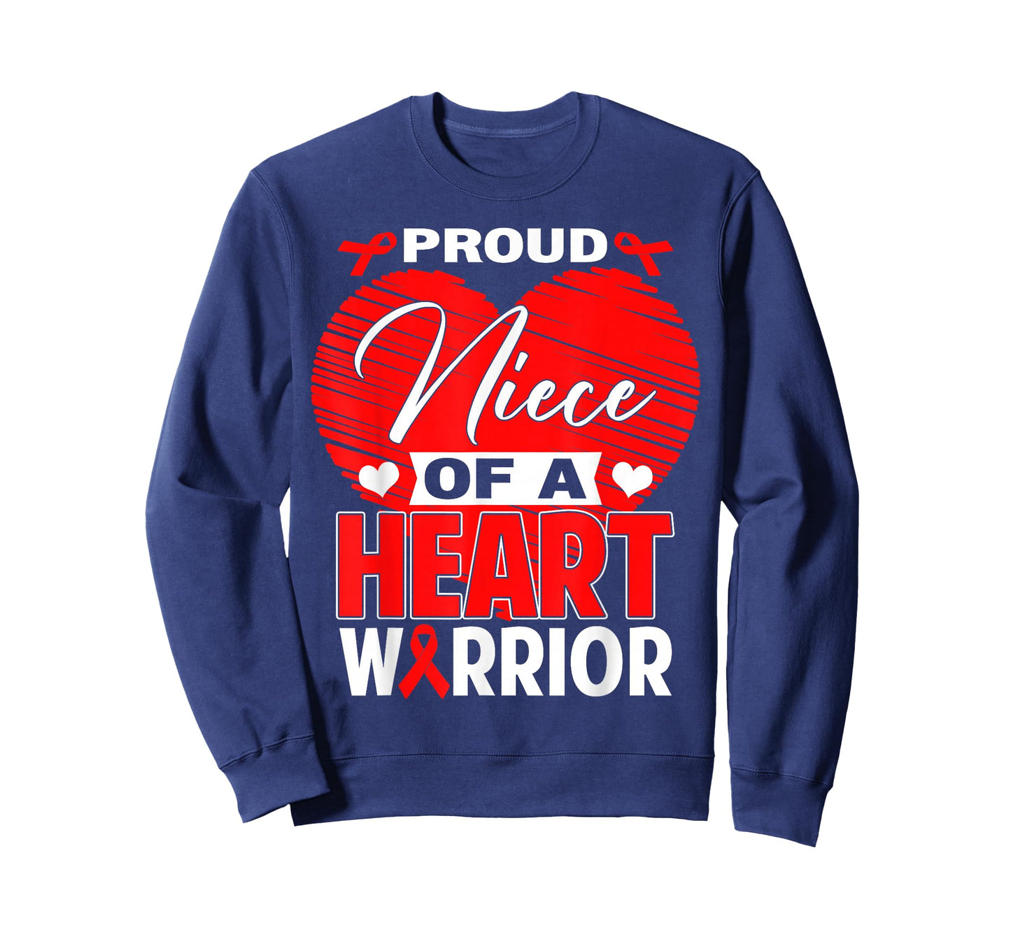 Proud Niece of Heart Warrior Heart Disease Awareness T-Shirt