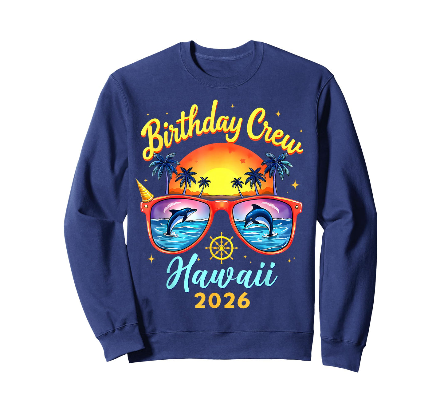 Birthday Crew Vacation Hawaii 2026 Cruise Summer Birthday T-Shirt