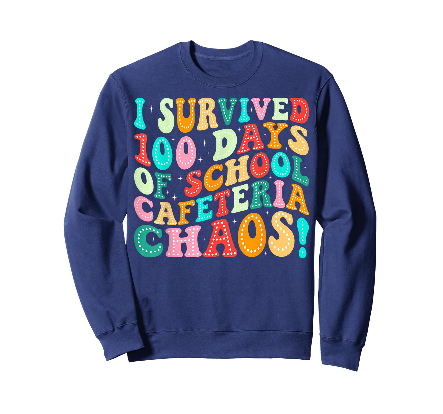 I Survived 100 Days of School Cafeteria Chaos Lunch Lady T-Shirt
