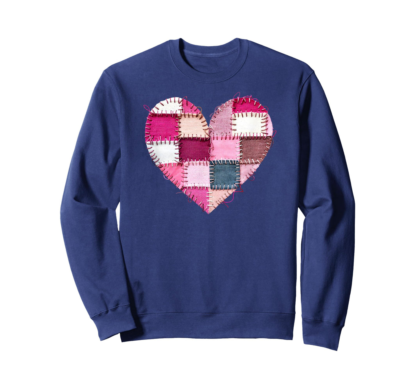 Valentine’s Day Faux Quilt Patchwork Heart for Her T-Shirt