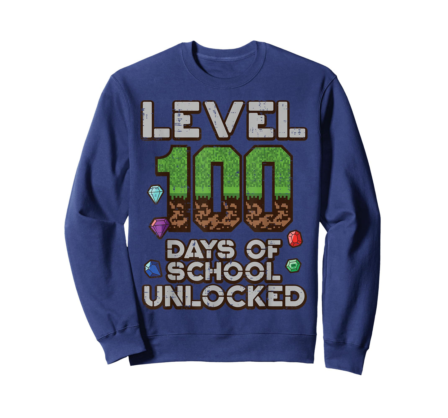Level 100 Days of School Unlocked Pixel Gamer 100th Day Kid T-Shirt