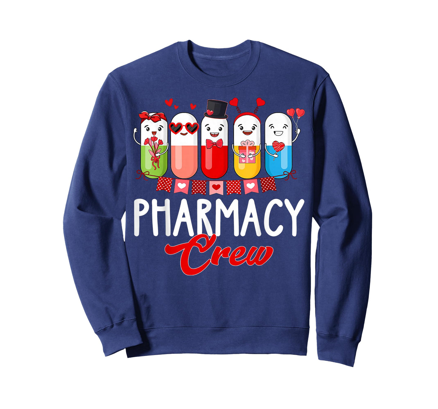 Pharmacy Crew Nurse Valentines Day Pharmacist Technician T-Shirt