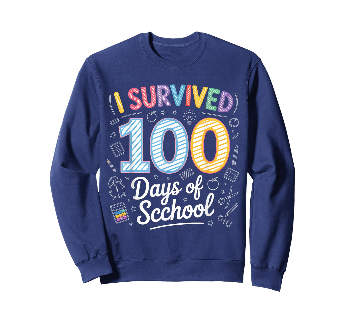 I Survived 100 Days of School Teacher Kids 100 Days Smarter T-Shirt