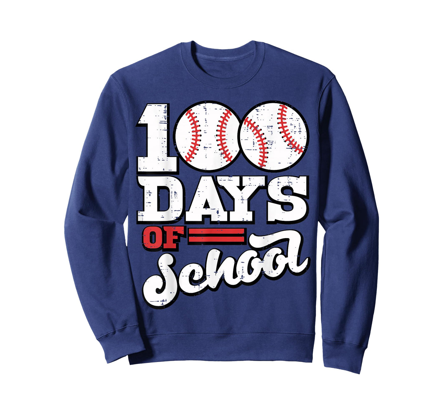 100th Day of School Baseball 100 Days Sports Men Boys Kids T-Shirt