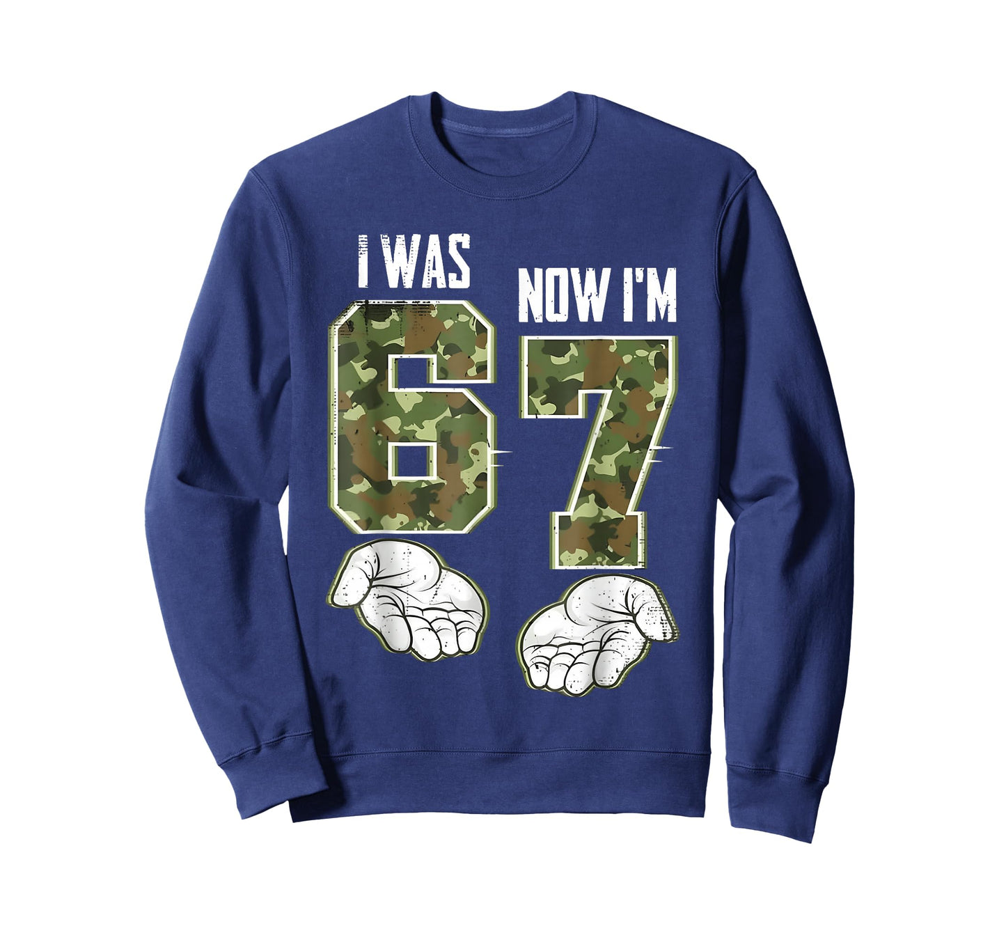 Camo 7 Year Old Birthday I was 6 Now I'm 7 67 Funny Kid Boys T-Shirt