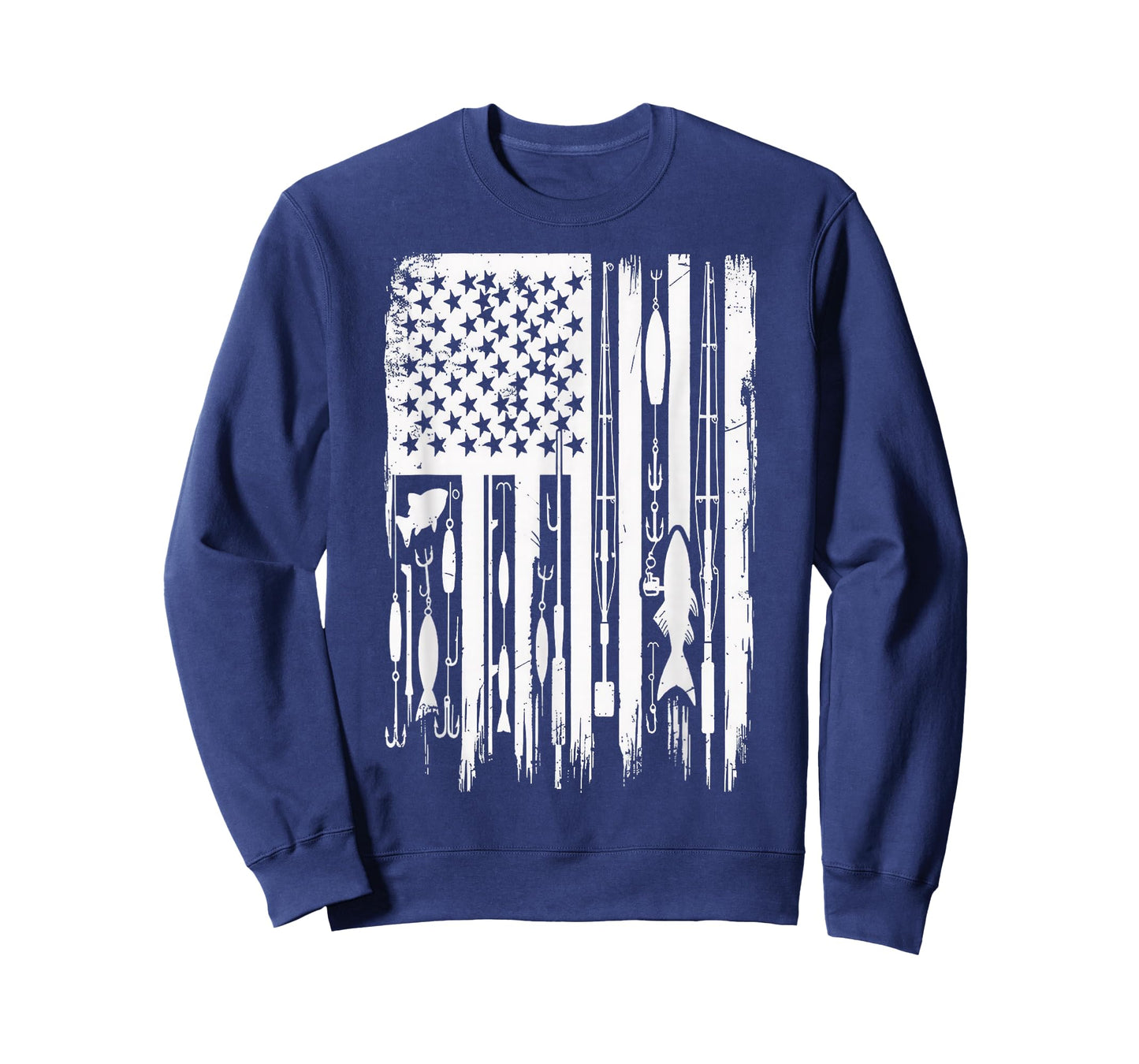 Outdoor Fishing American Flag Fisherman Fish Lover T-Shirt