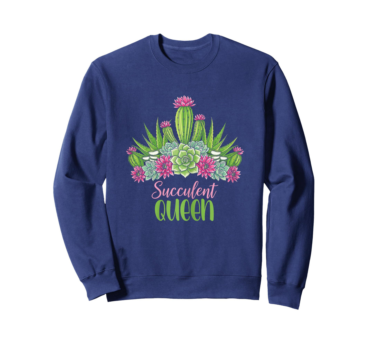 Plant Lover Succulent Queen Cactus Gardener Women T-Shirt