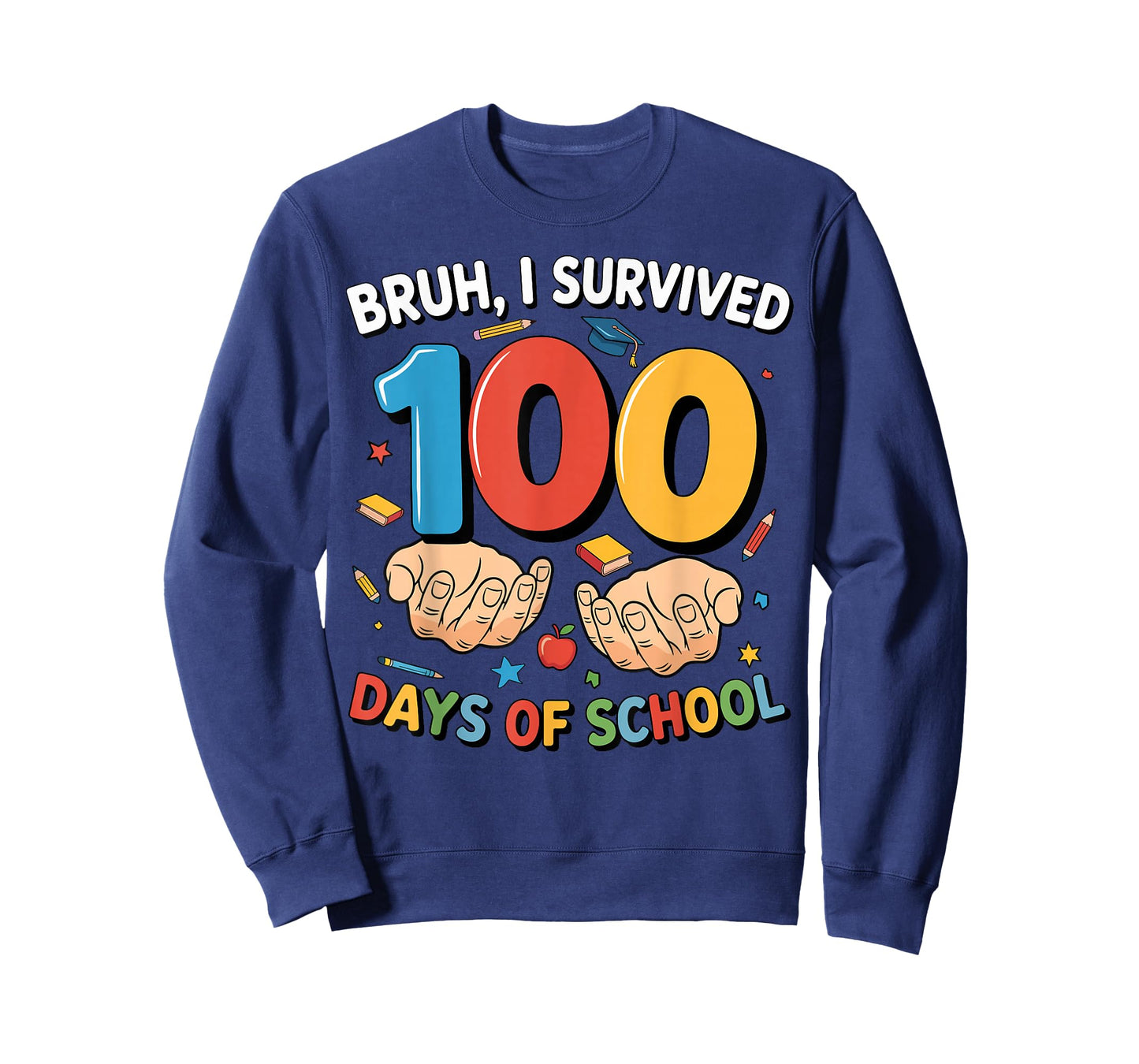 Bruh I Survived 100 Days of School 67 Meme Teacher Student T-Shirt
