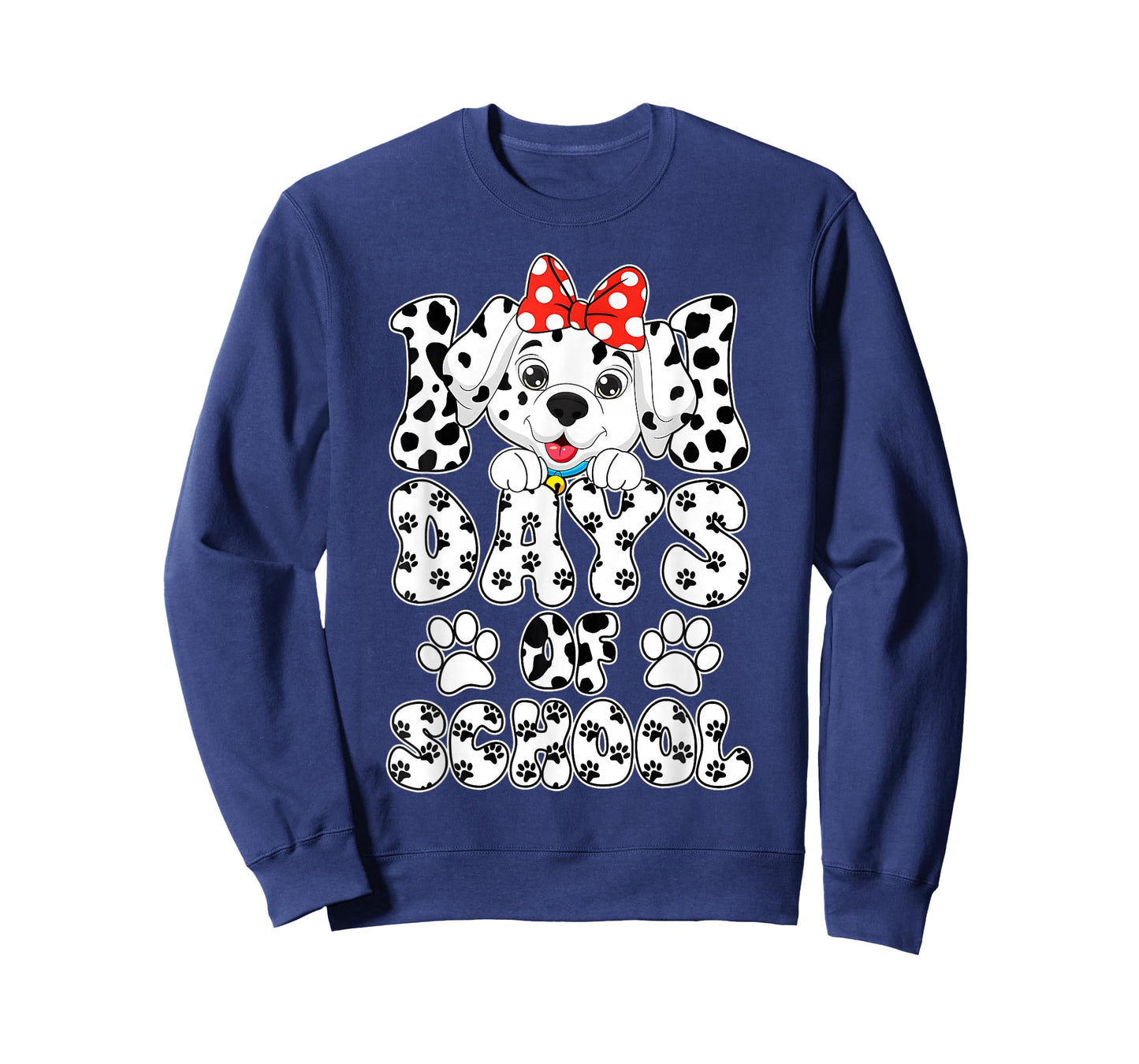 100 Days of School Dalmatian Dog Kids 100 Days Smarter T-Shirt