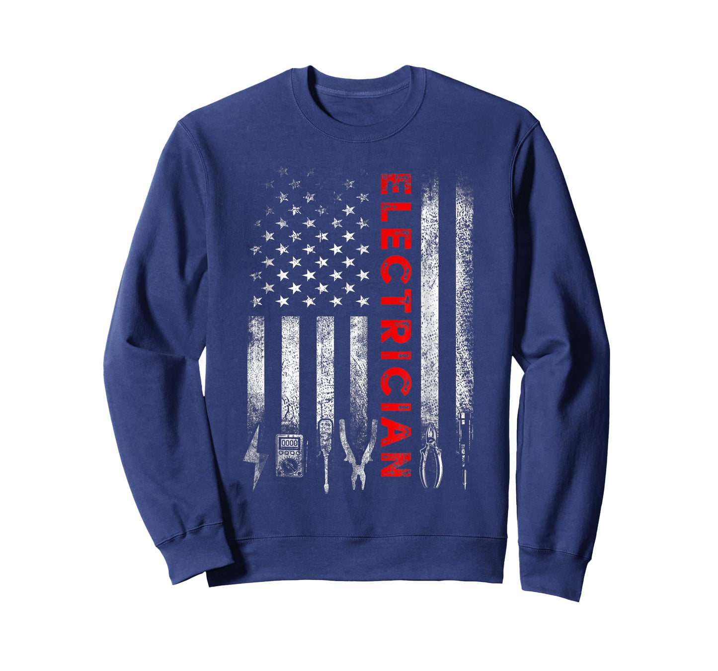 Patriotic Electrician American Flag Fathers Day T-Shirt