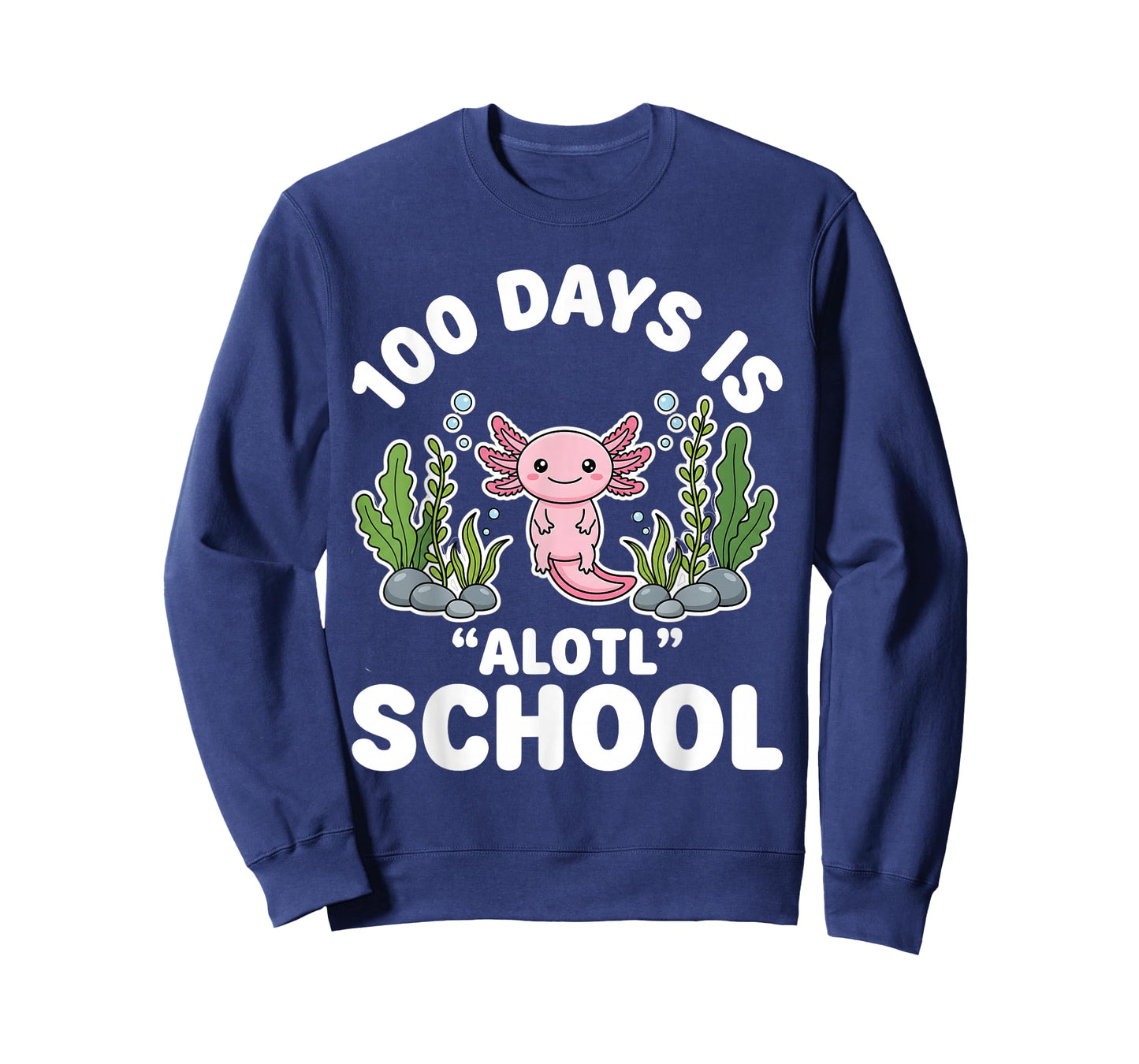 100th Day of School 100 Days is Alotl School Axolotl T-Shirt
