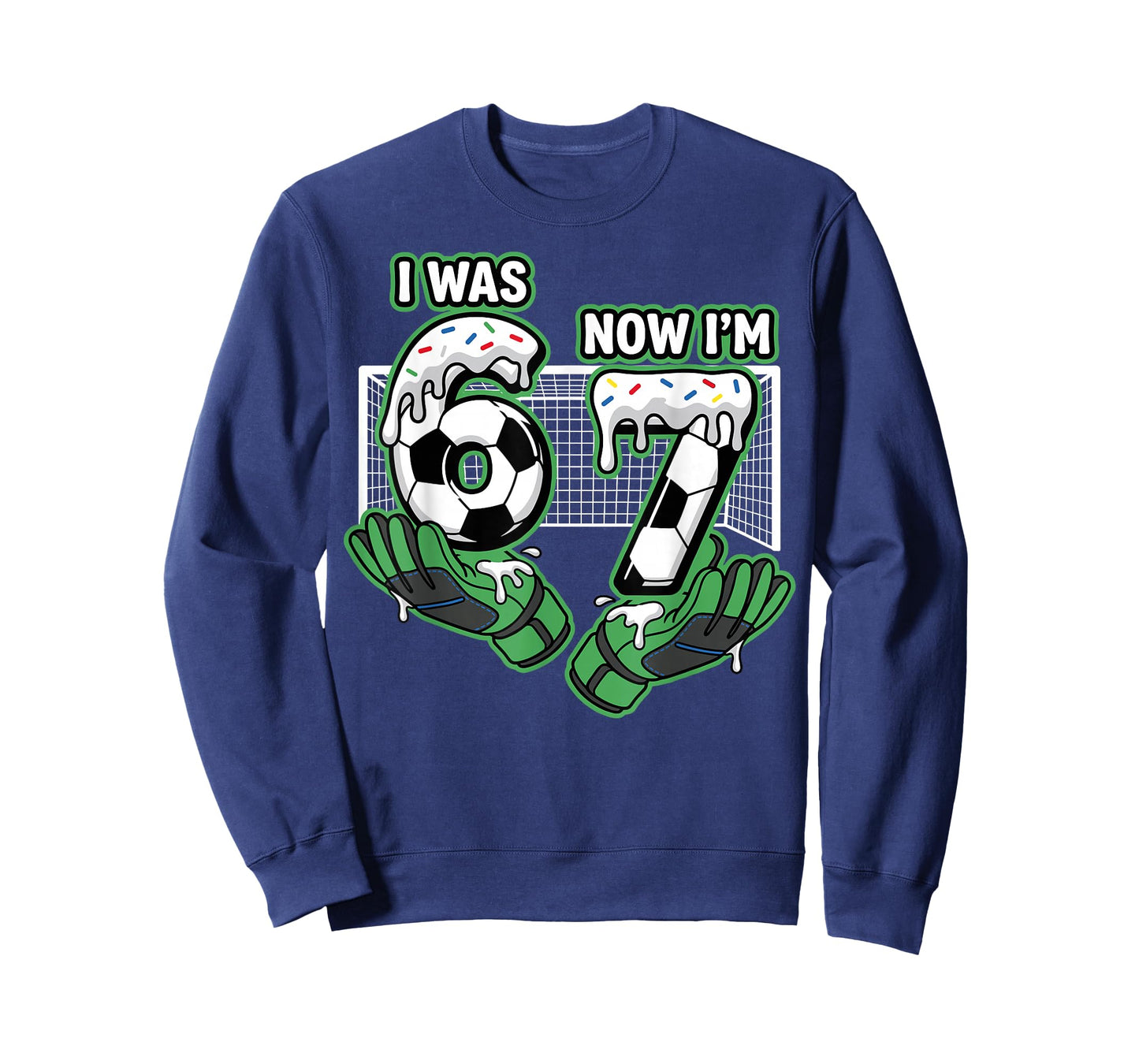 7 Year Old Birthday Soccer I was 6 Now I'm 7 T-Shirt