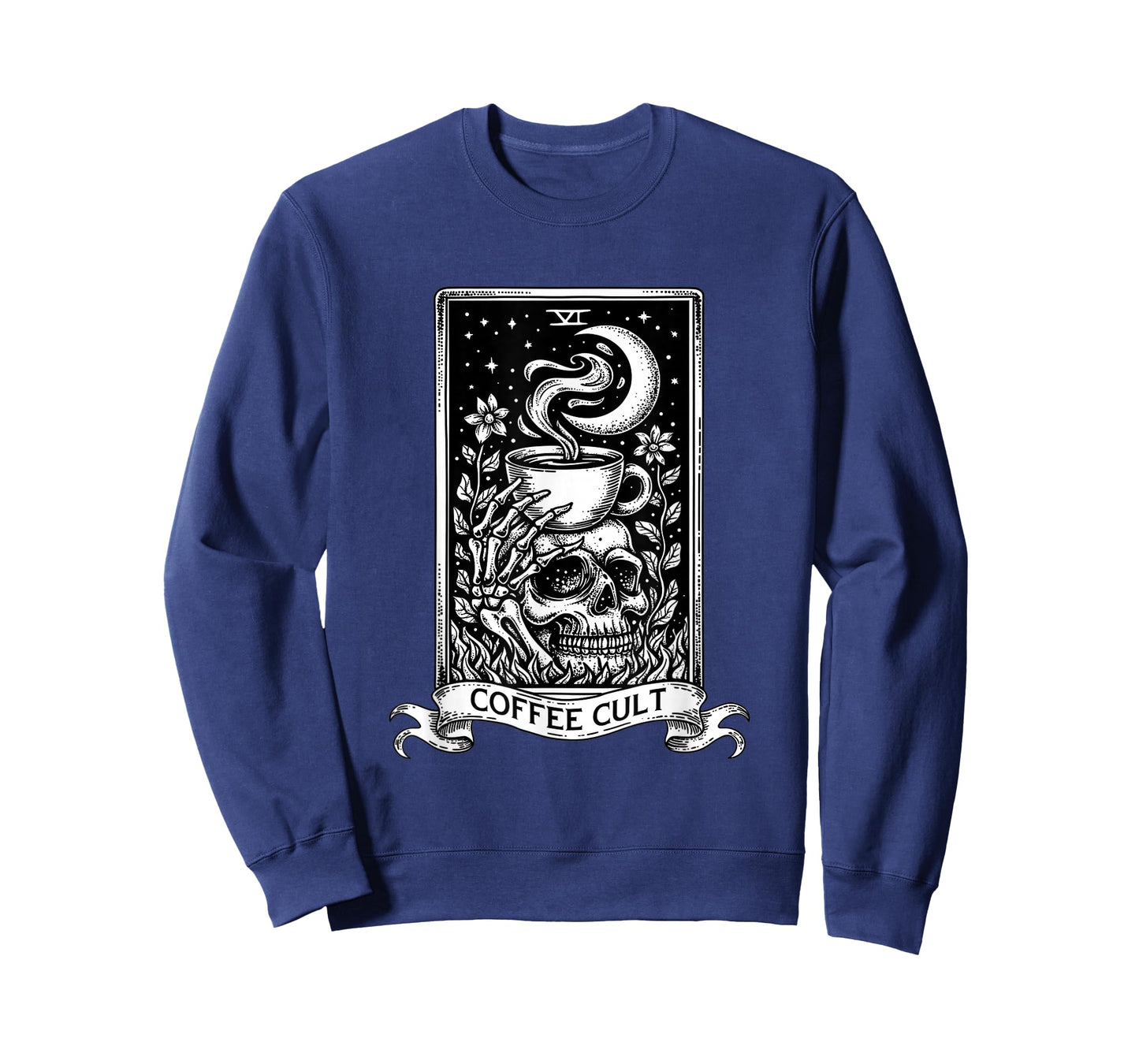 The Coffee Tarot Cards Skeleton Coffee Lover Caffeine Addict T-Shirt