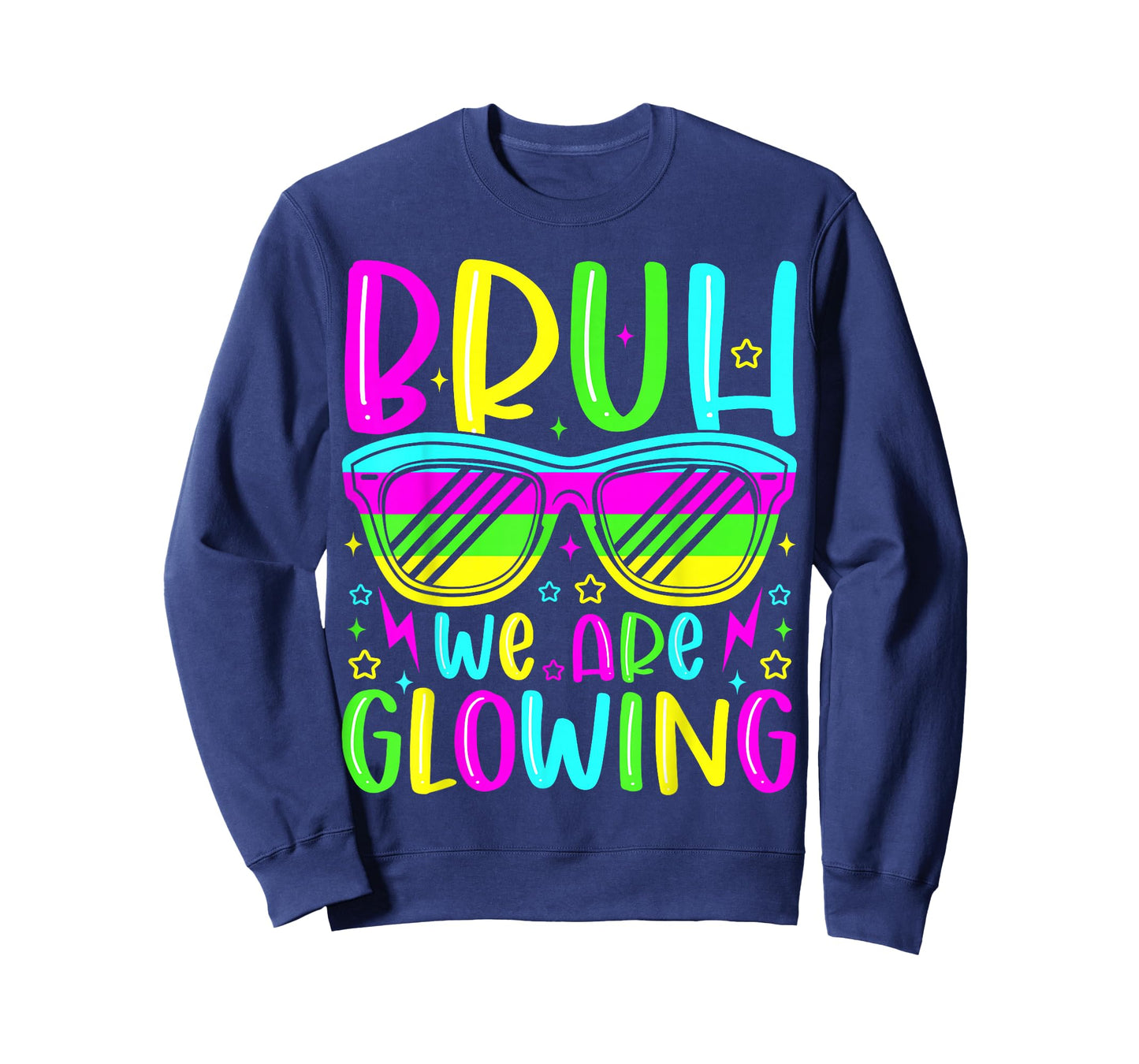 Bruh We are Glowing in My Glowing Era Group Team Party Squad T-Shirt